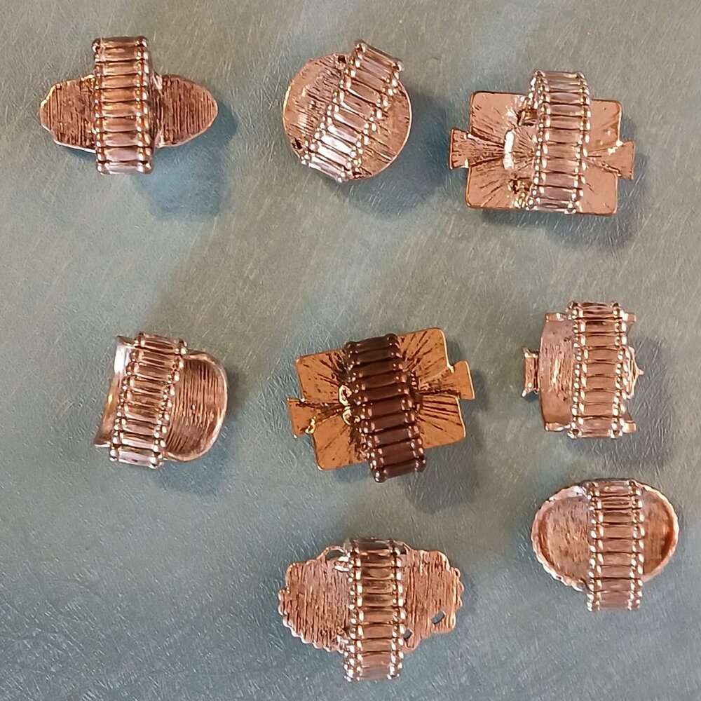 8 Western Turquoise Paparazzi Rings - Picture 2 of 8